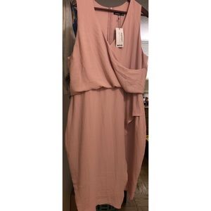 Chiffon peach dress